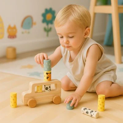 Jouet en bois-Bus - Boutique Maman & Bébé – Produits Essentiels au Quotidien - {'count': 1, 'name': 'Poudre'}