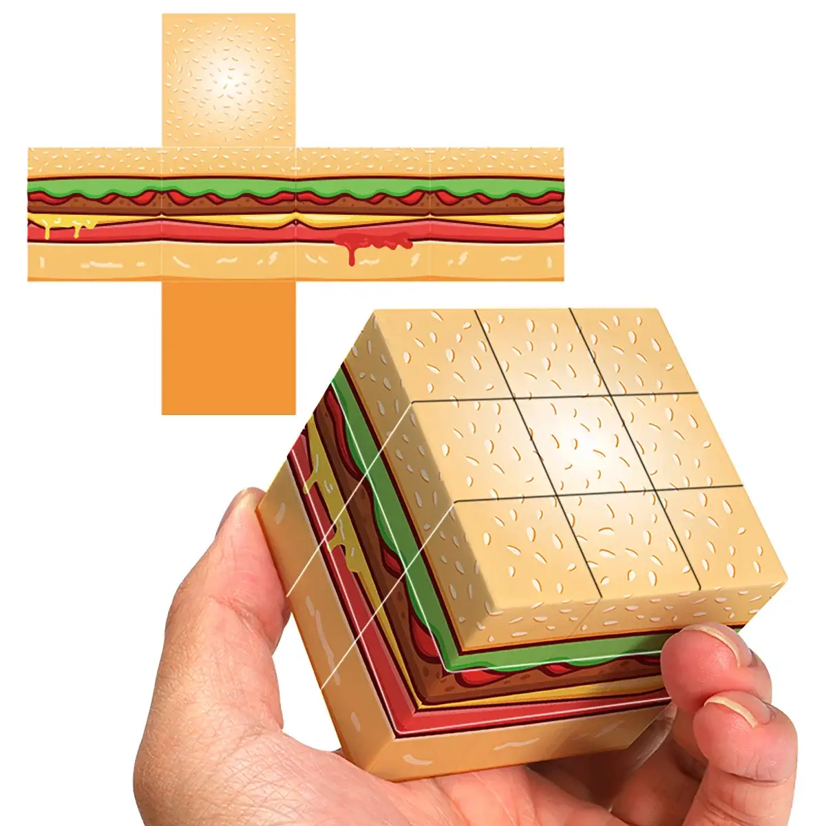 Rubik' Cube Hamburger Boutique Bébé Ligne Soins Jouets Articles Maison
