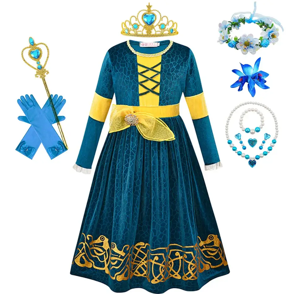 Robe Cosplay Princesse Merida - Boutique Bébé en Ligne : Soins, Jouets et Articles Maison - baby care centre ligne soin jouet article