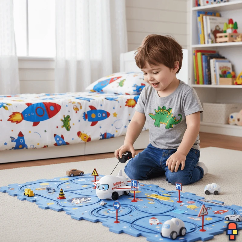 Circuit voiture enfant | RailCar'Adventure™ - Voyage Infini - Boutique Bébé en Ligne : Soins, Jouets et Articles Maison - {'count': 1, 'name': 'glisse'}