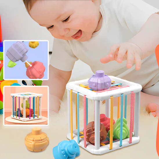 cube d'activité bébé - CubeFun™ - Boutique Maman & Bébé – Produits Essentiels au Quotidien Cube d'activités Trois Kilos Sept