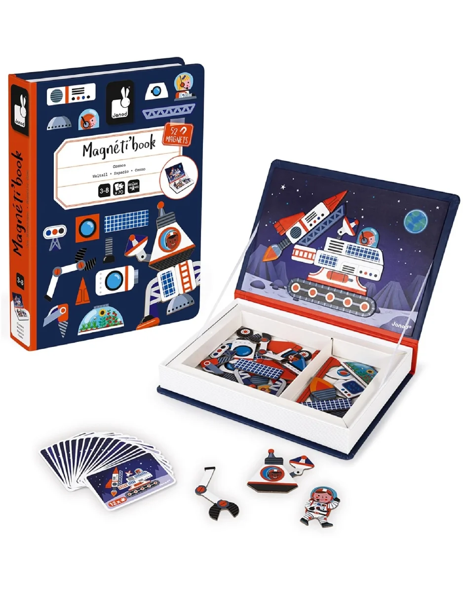 Jeu Magnéti'Book - Découvrez Cosmos - Janod - Boutique Maman & Bébé – Produits Essentiels au Quotidien
