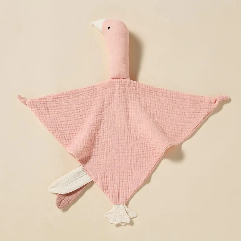 Doudou oie-rose - Boutique Maman & Bébé – Produits Essentiels au Quotidien Doudou plat Fleur Soleil rose dessous pois "tender dreams" OBAIBI